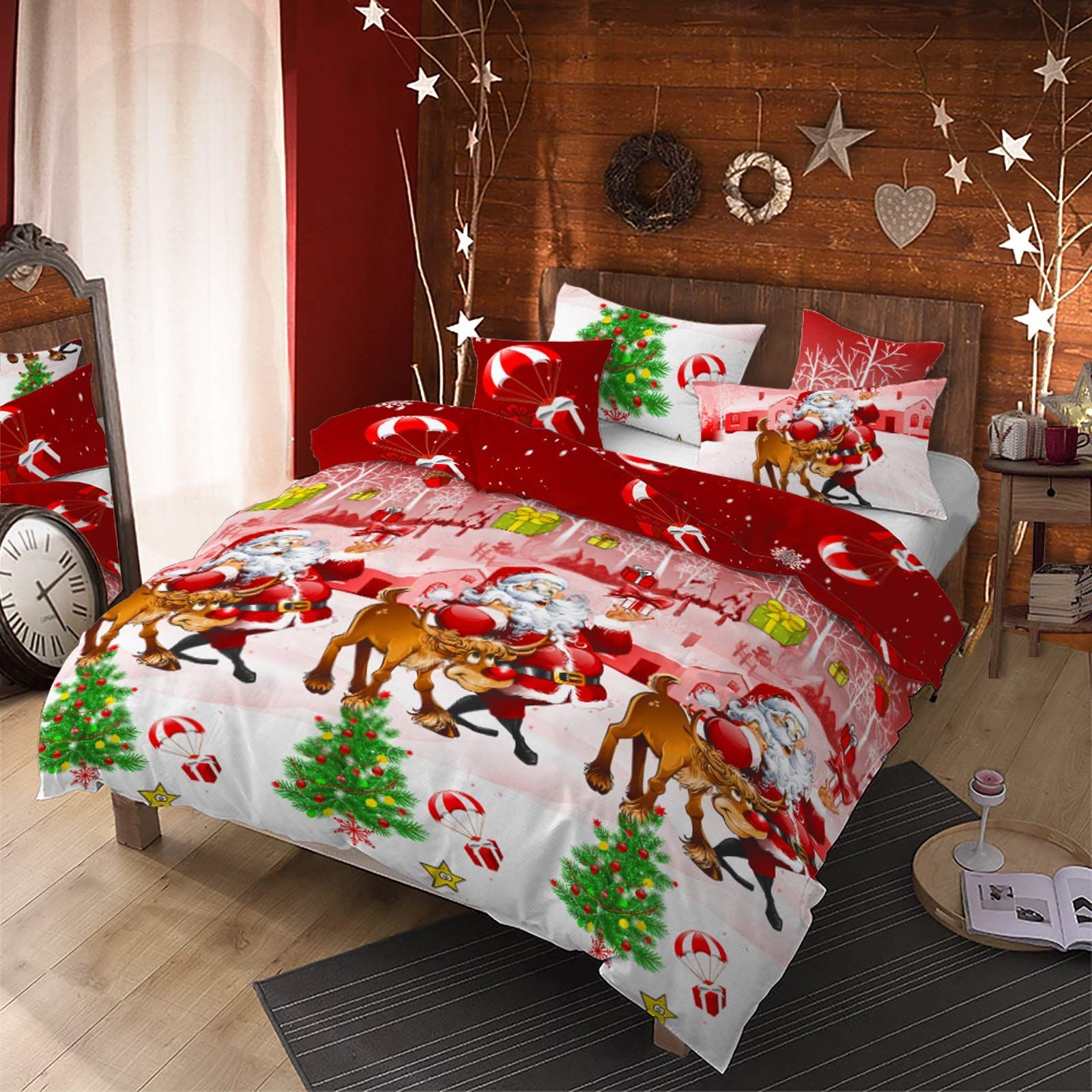 Merry Christmas Santa Claus Bedding Set