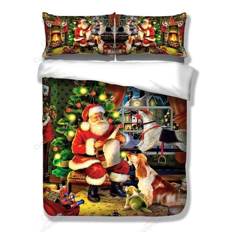Merry Christmas Santa Claus Bedding Set
