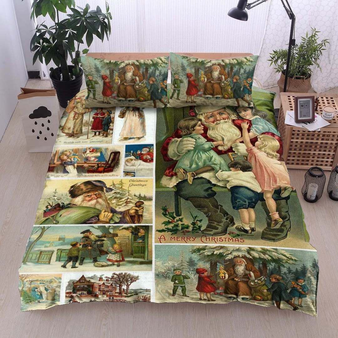 Merry Christmas Santa Claus Bedding Set