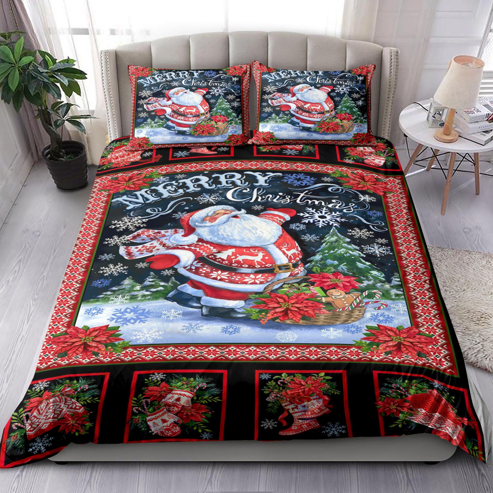Merry Christmas Santa Bedding Set
