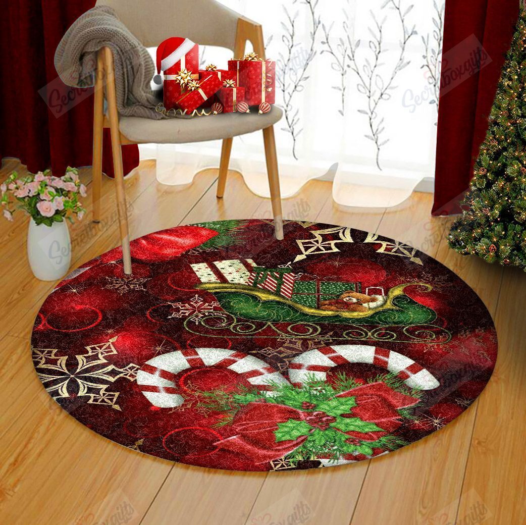 Merry Christmas Round Carpet