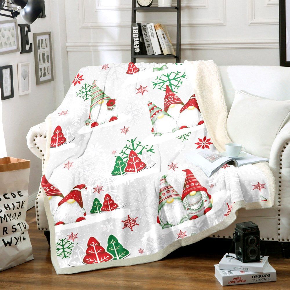 Merry Christmas Sherpa Fleece Blanket