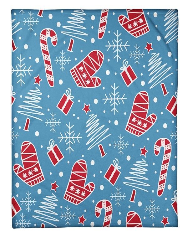Merry Xmas Sherpa Fleece Blanket