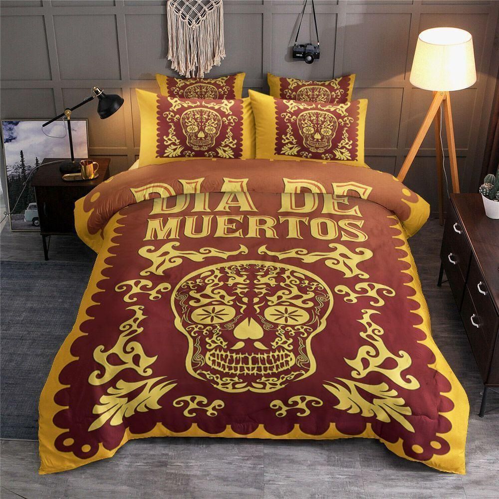 Mexican Day Skull Bedding Set