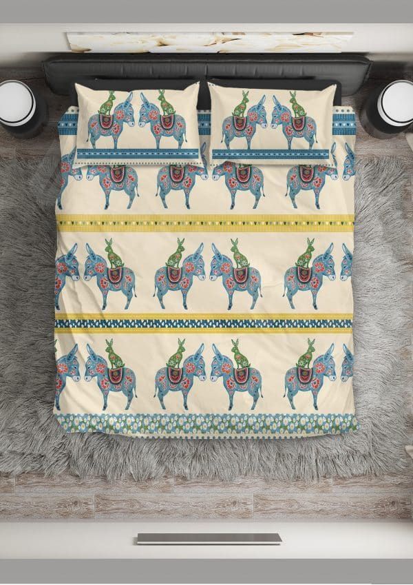 Mexican Donkey Art Bedding Set