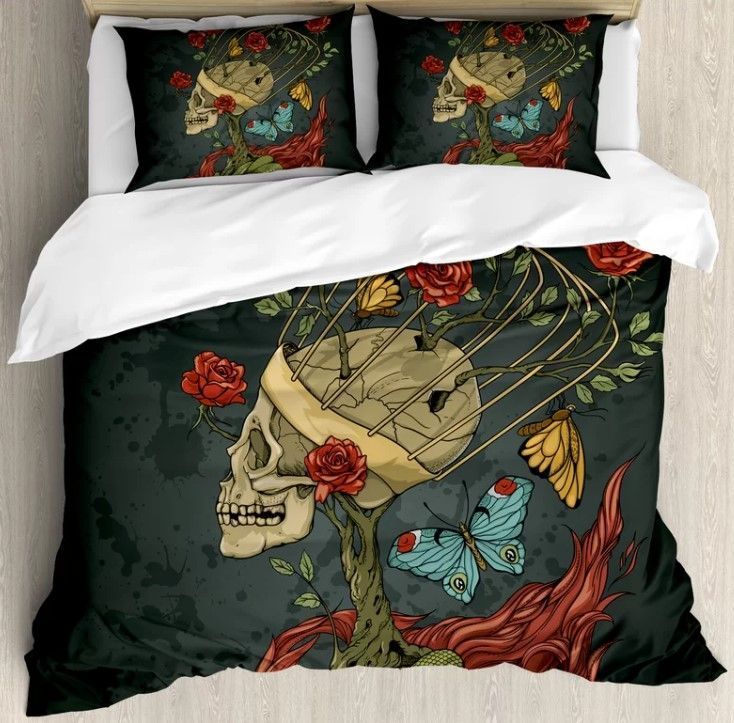 Mexican Sugar Skull Bedding Set