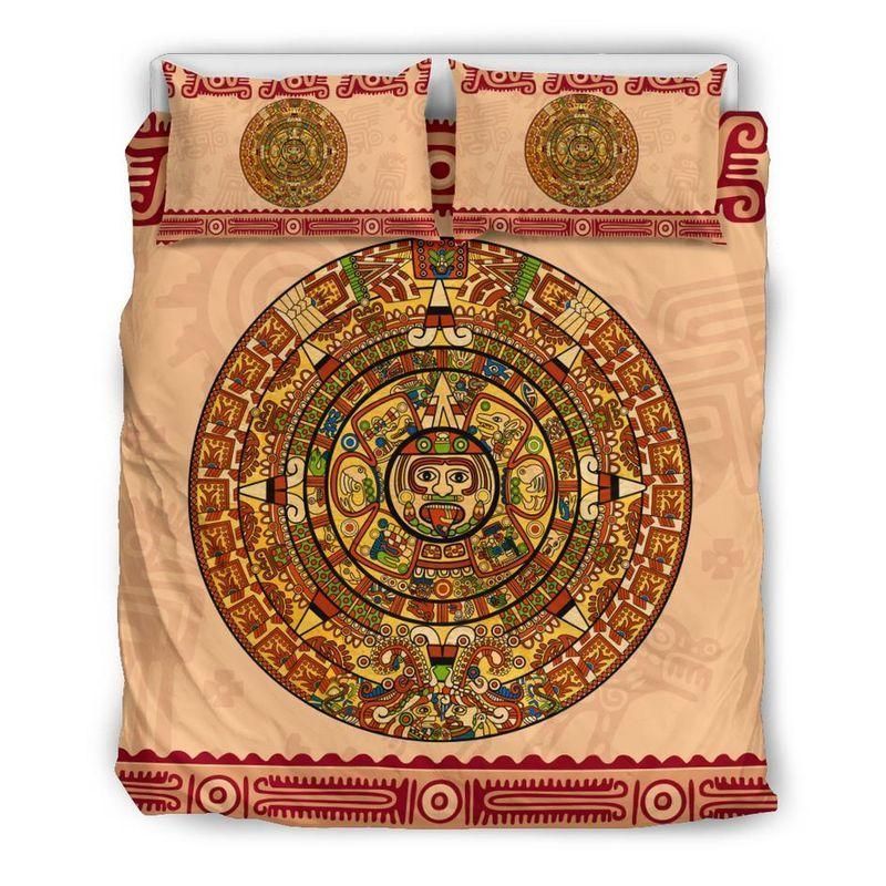 Mexico Maya Aztec Calendar Bedding Set