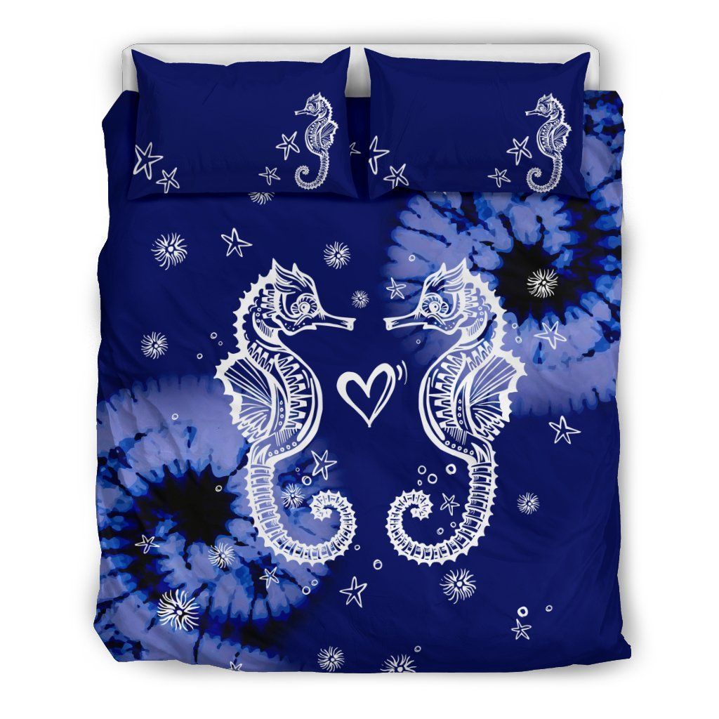 Midnight Seahorse Bedding Set