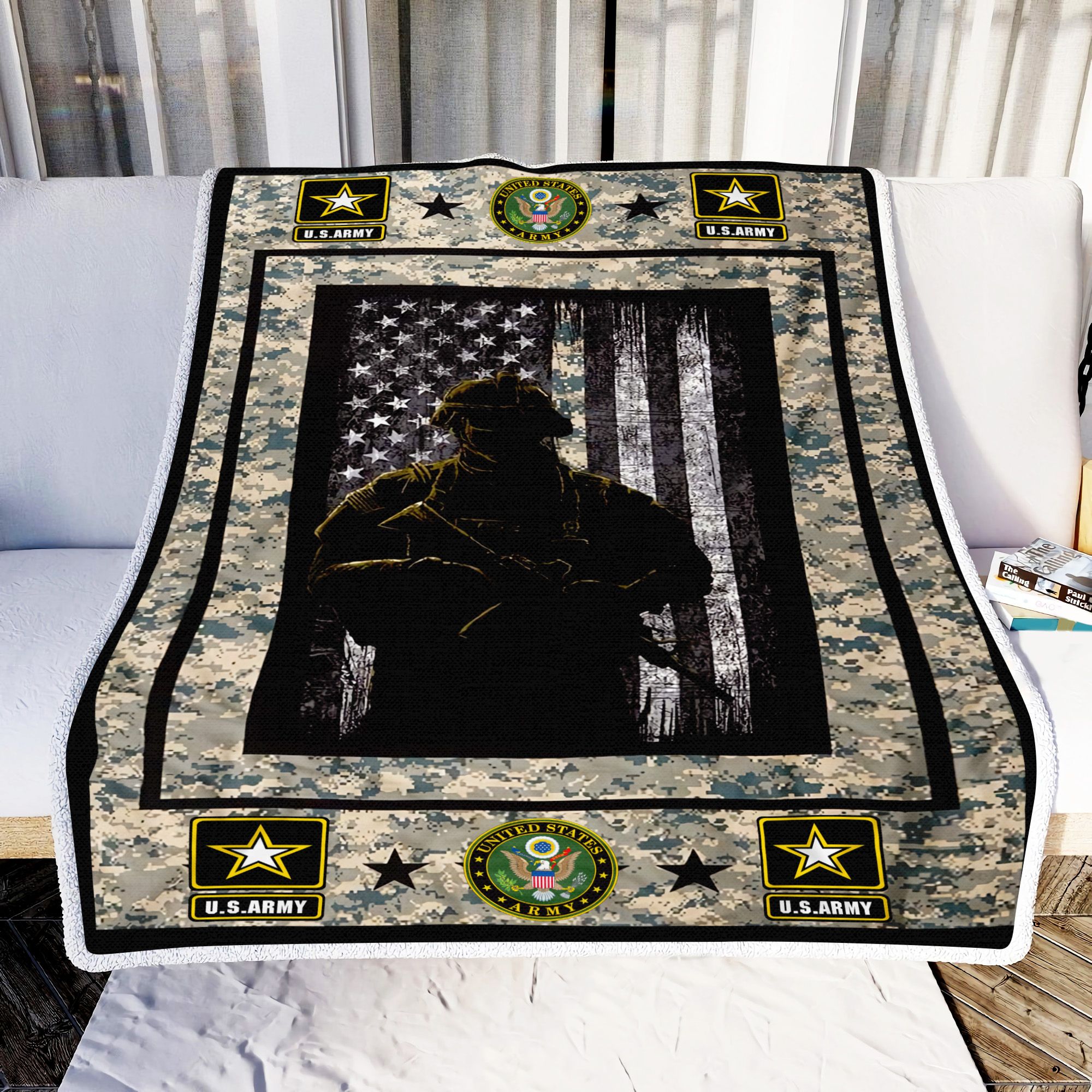 Military Army Fleece Blanket