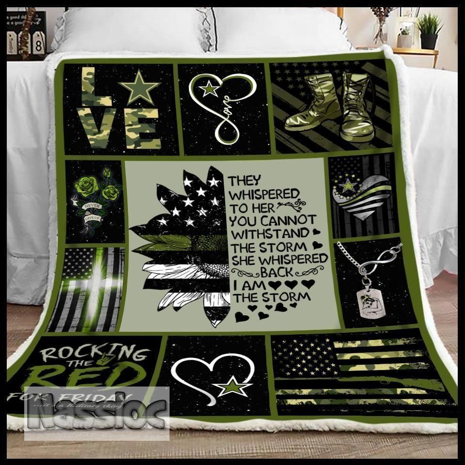 Military – They Whisper Fleece Blanket