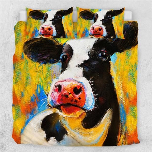Milk Cow Art Bedding Set