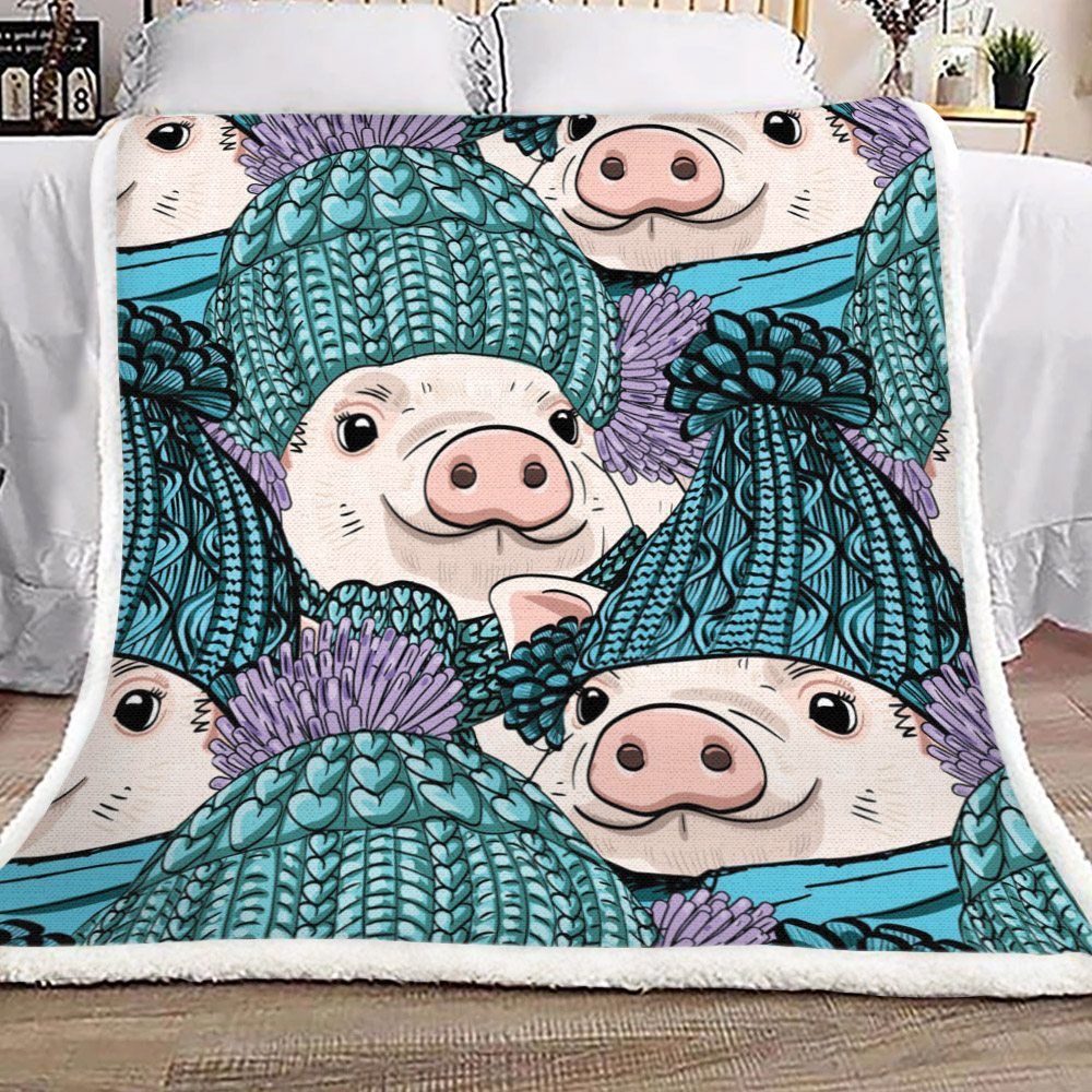 Miniature Pig Sherpa Fleece