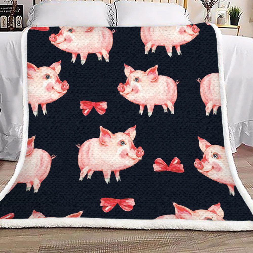 Miniature Pig Sherpa Fleece