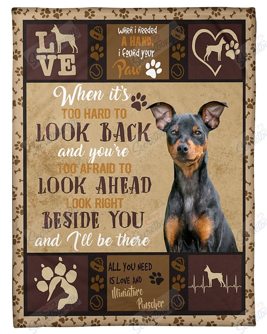 Miniature Pinscher All You Need Fleece Blanket
