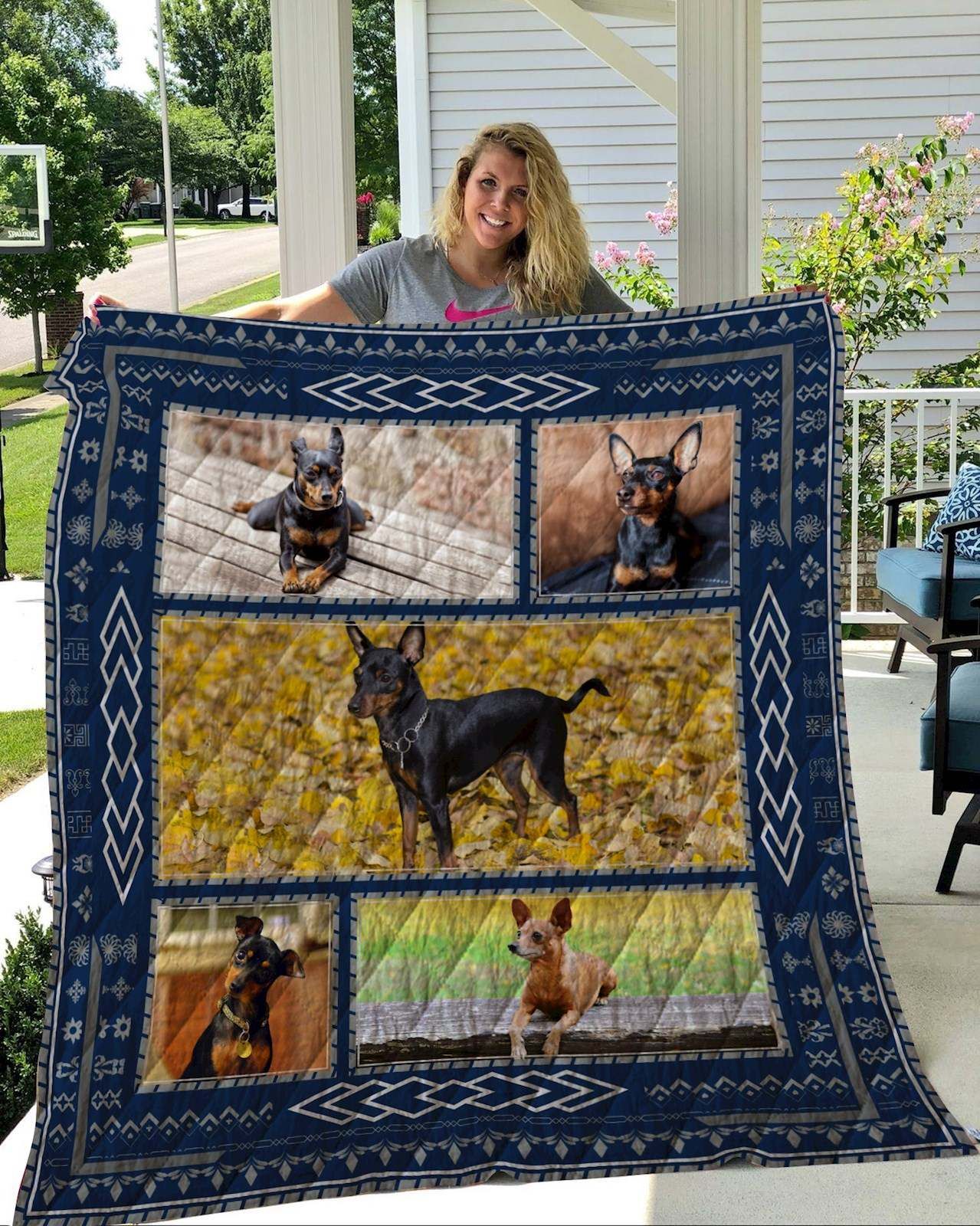 Miniature Pinscher Quilt Blanket DHC2911189VT