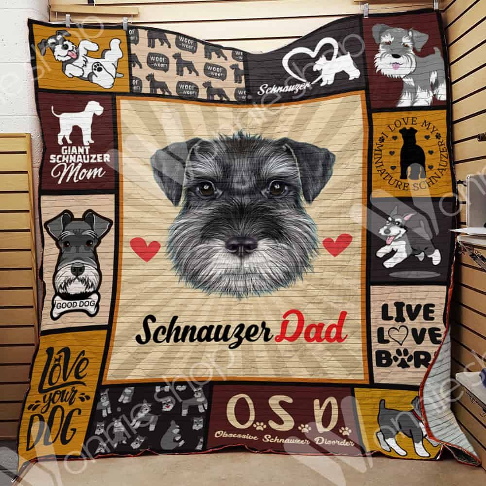 Miniature Schnauzer Dad Dog Quilt Blanket DHC0102501TD