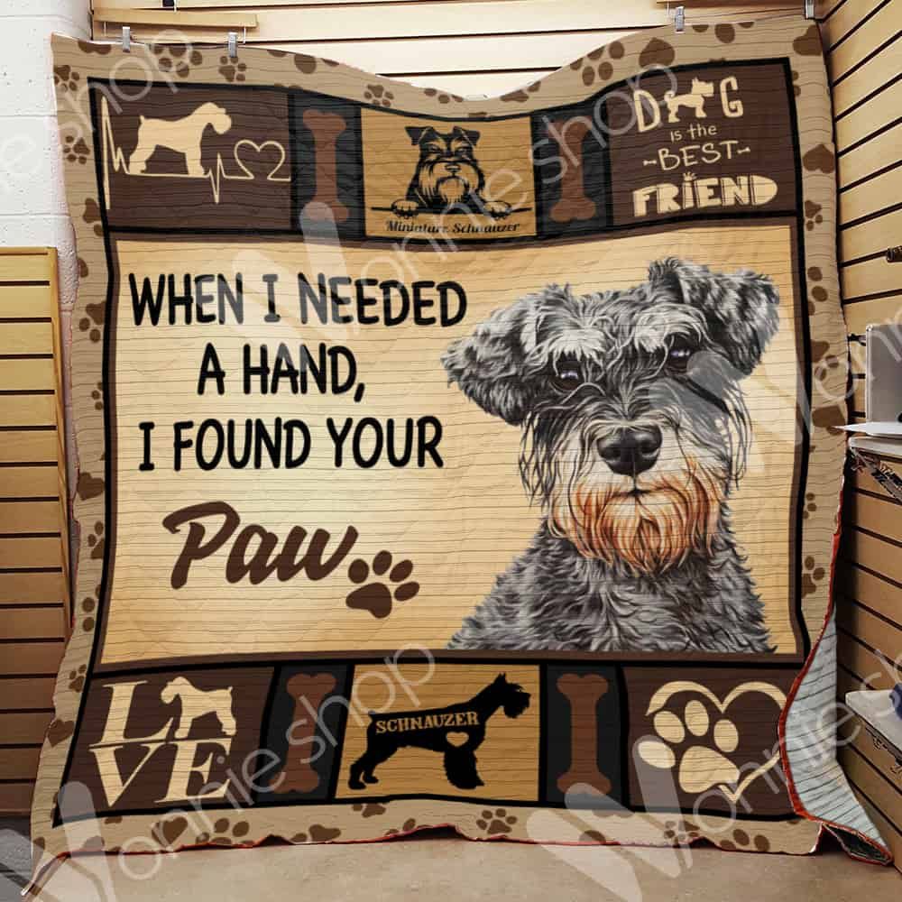 Miniature Schnauzer Dog Blanket LNT1012021 Quilt Blanket