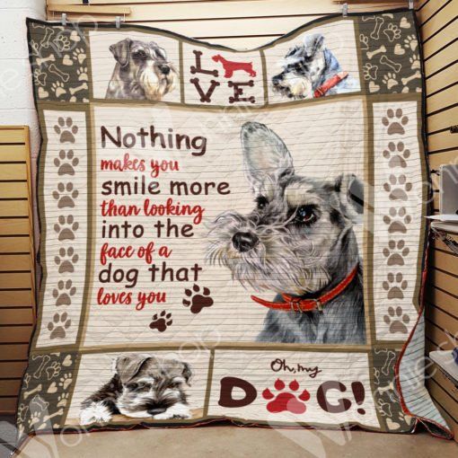 Miniature Schnauzer Dog Blanket LNT1012093 Quilt Blanket