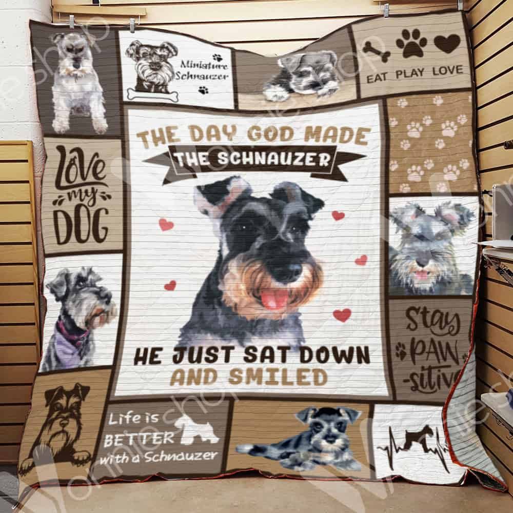Miniature Schnauzer Dog Blanket LNT1212039 Quilt Blanket