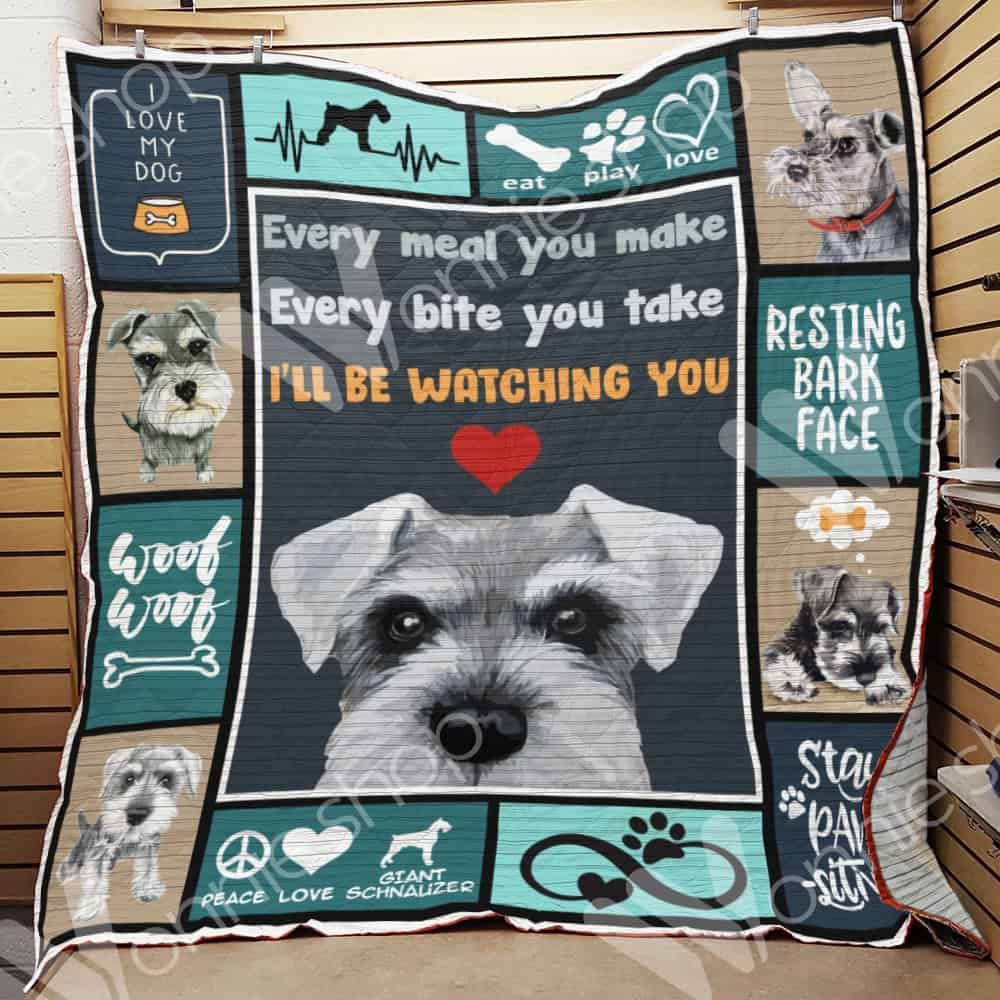 Miniature Schnauzer Dog Blanket LNT1512010 Quilt Blanket
