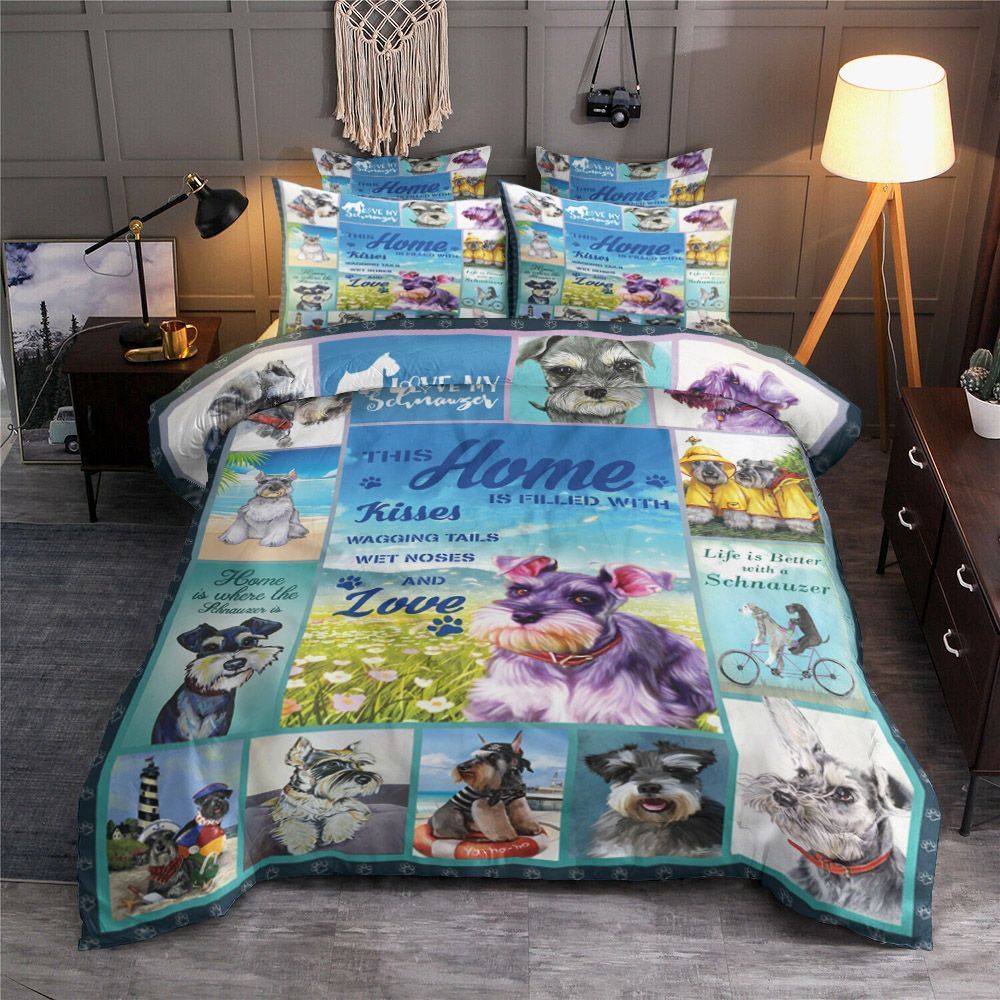 Miniature Schnauzer Dog Bedding Set