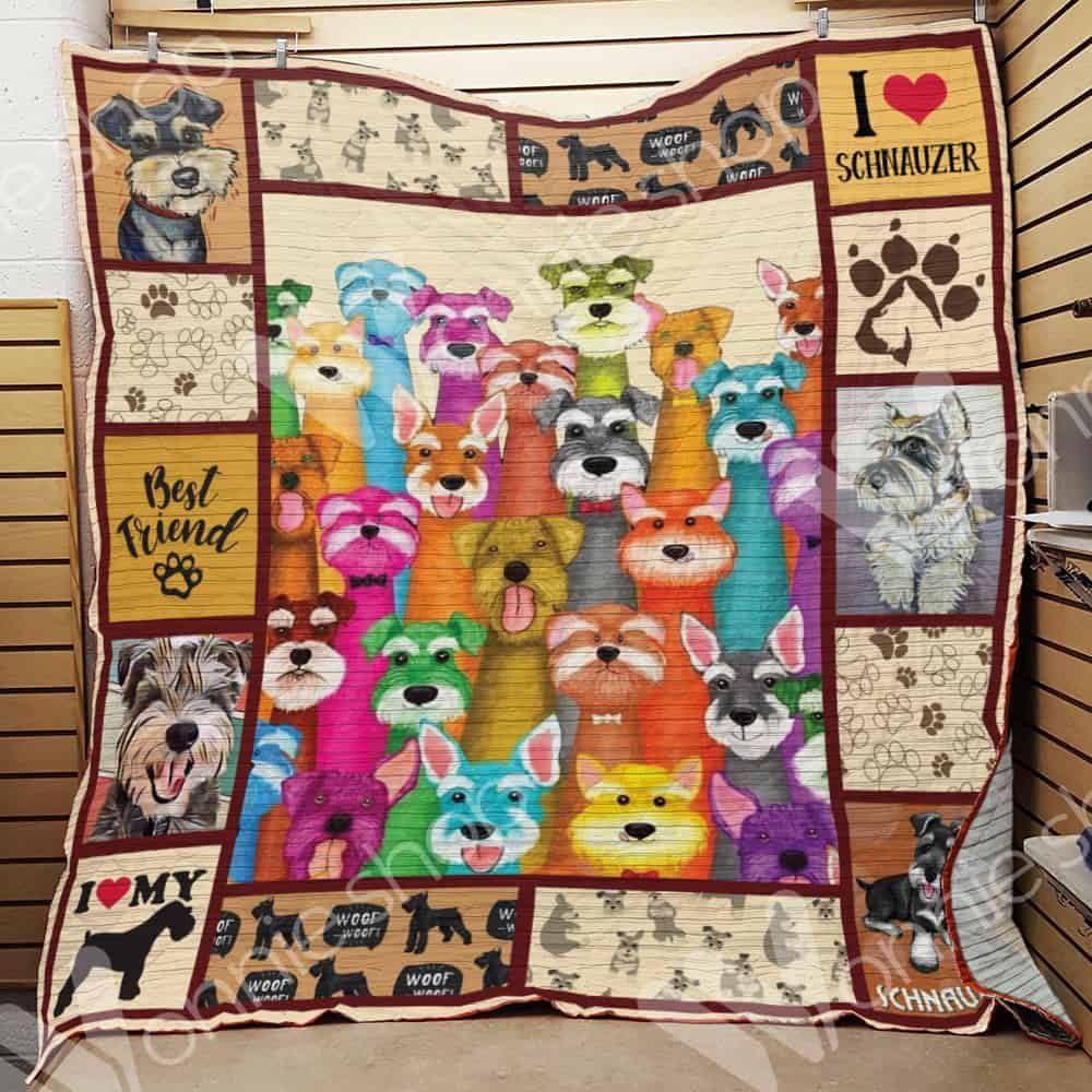 Miniature Schnauzer Dog Quilt Blanket DHC0102802TD