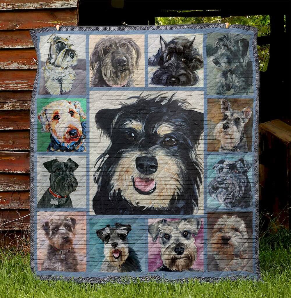 Miniature Schnauzer Quilt Blanket DHC13123015VT