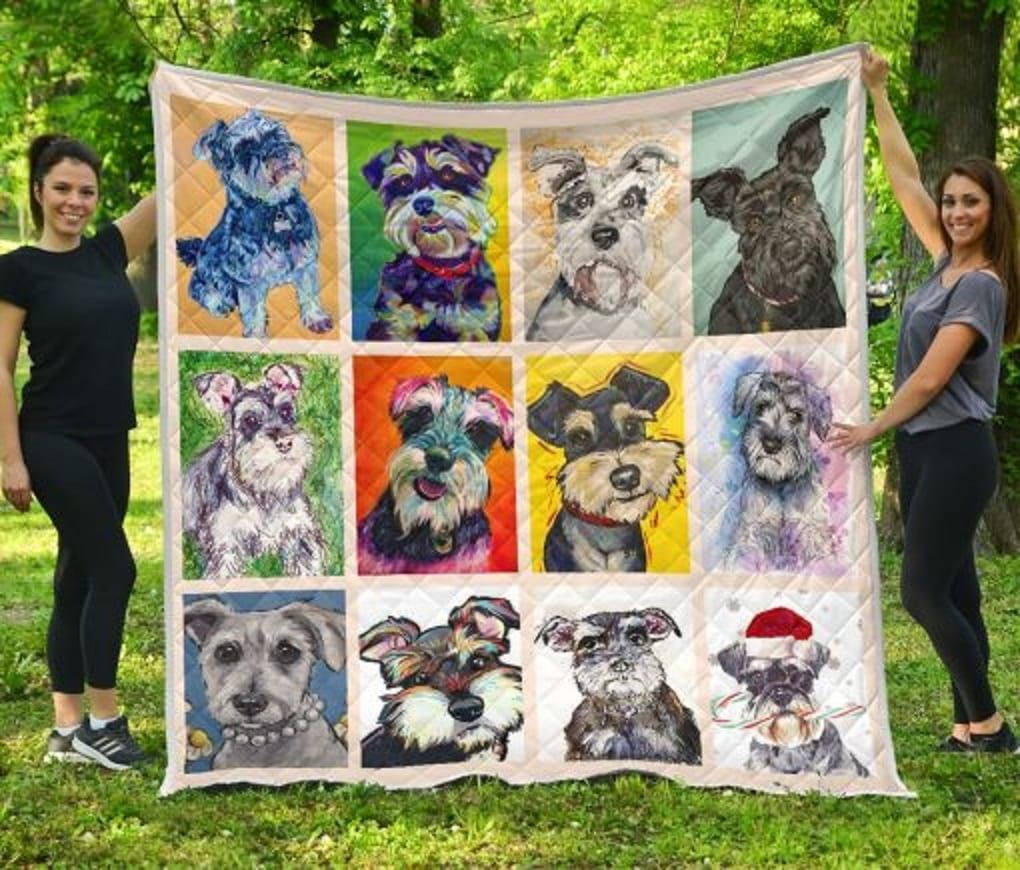 Miniature Schnauzer Quilt Blanket DHC13123049VT