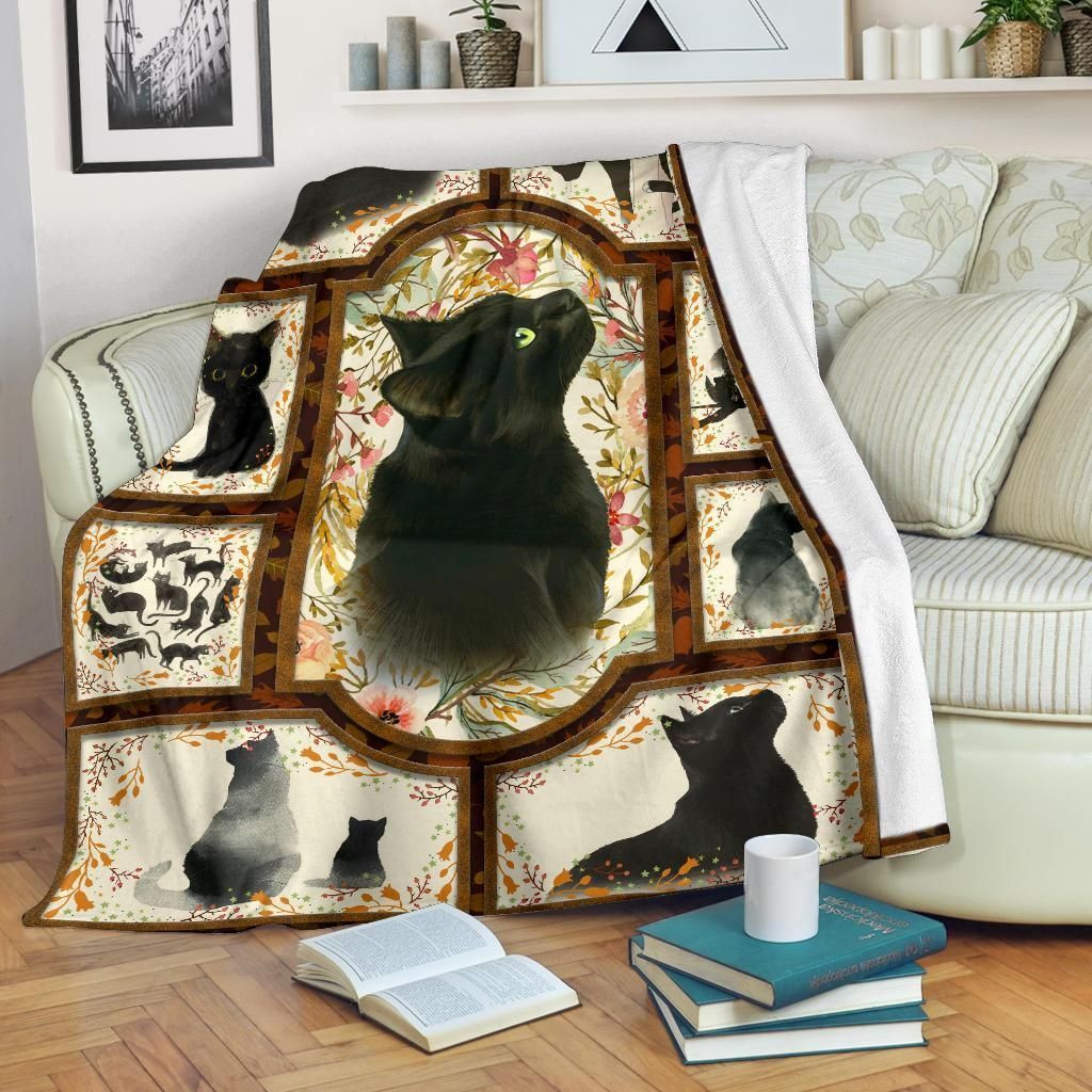 Mirror Cat Sherpa Fleece Blanket