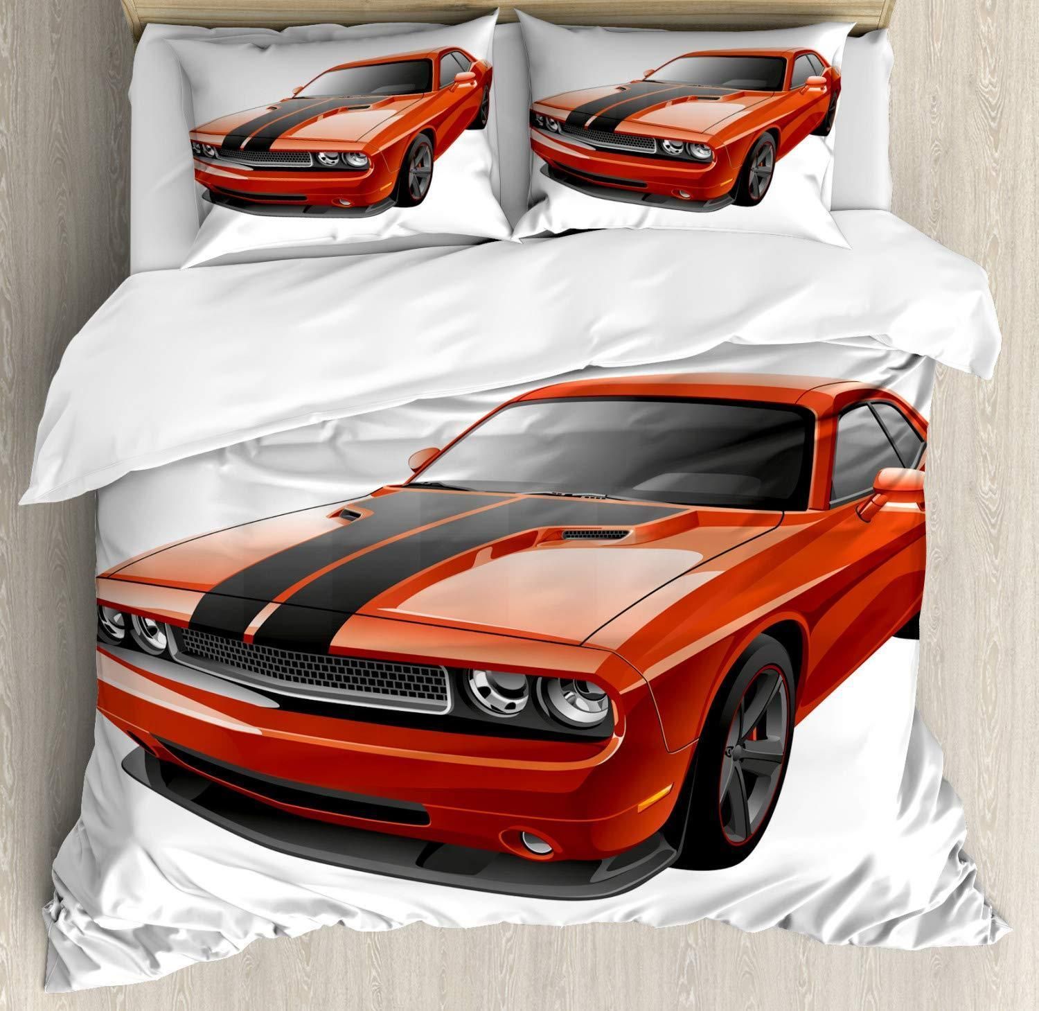 Modern Muscle Car Exotic Sports Hobby Activity Leisure Bedding Set