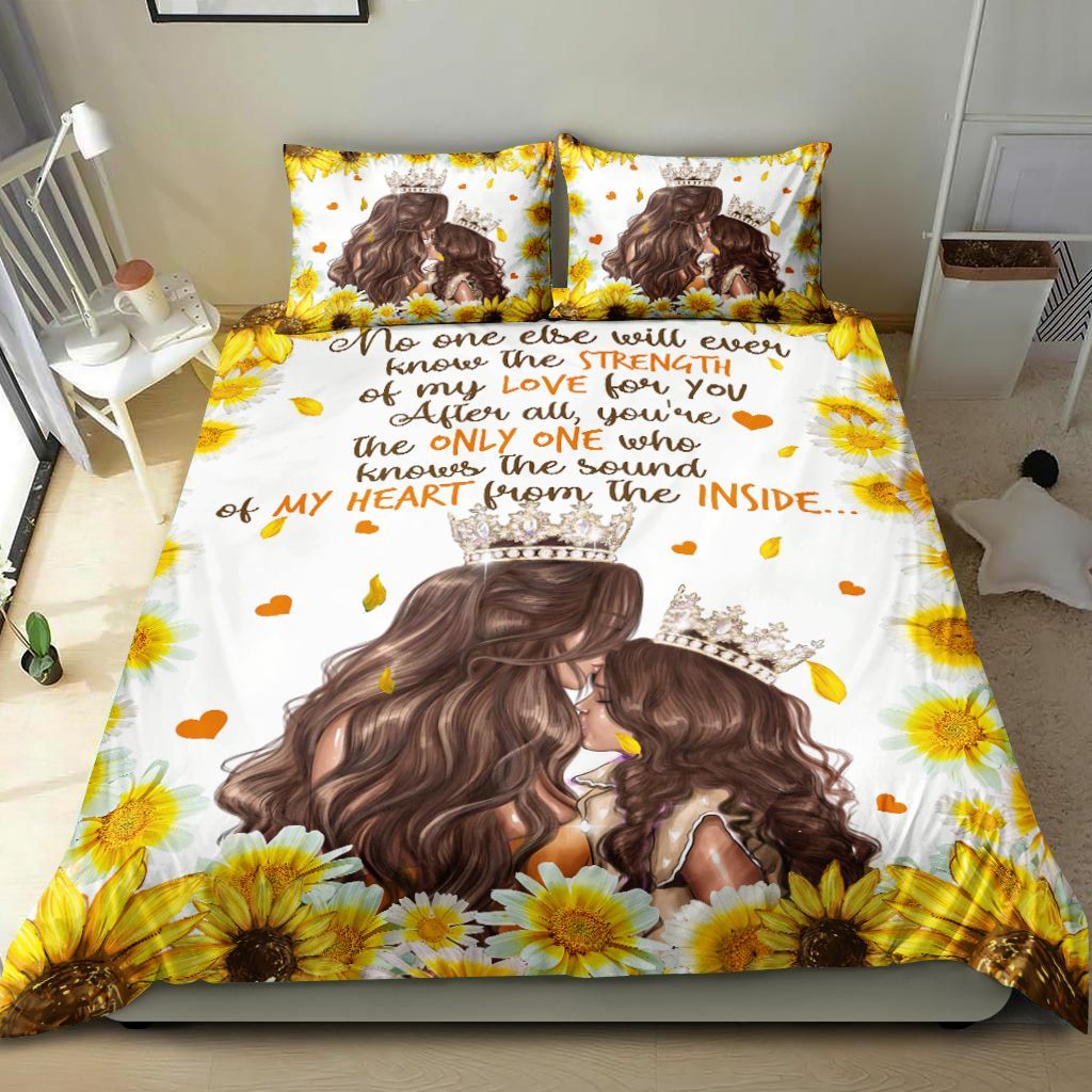 Mom And Baby Sunflower Bedding Set