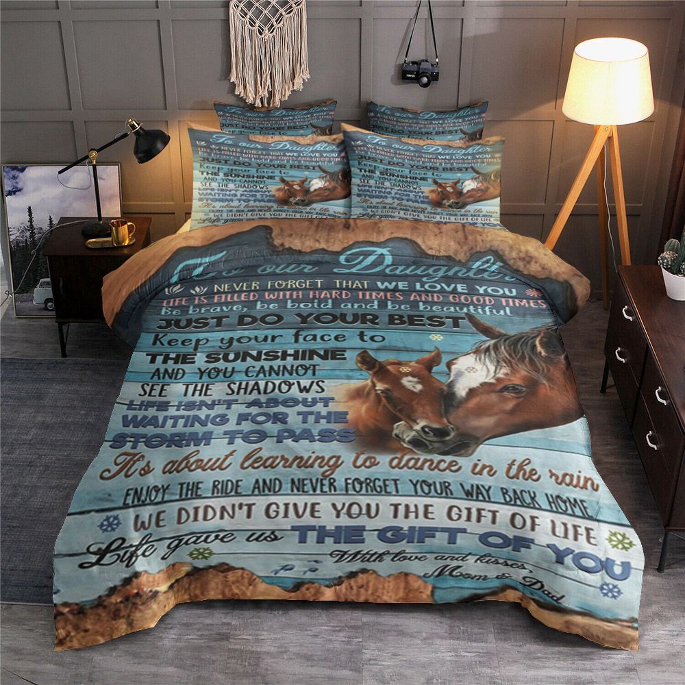Mom And Dad To Daughter Bedding Set