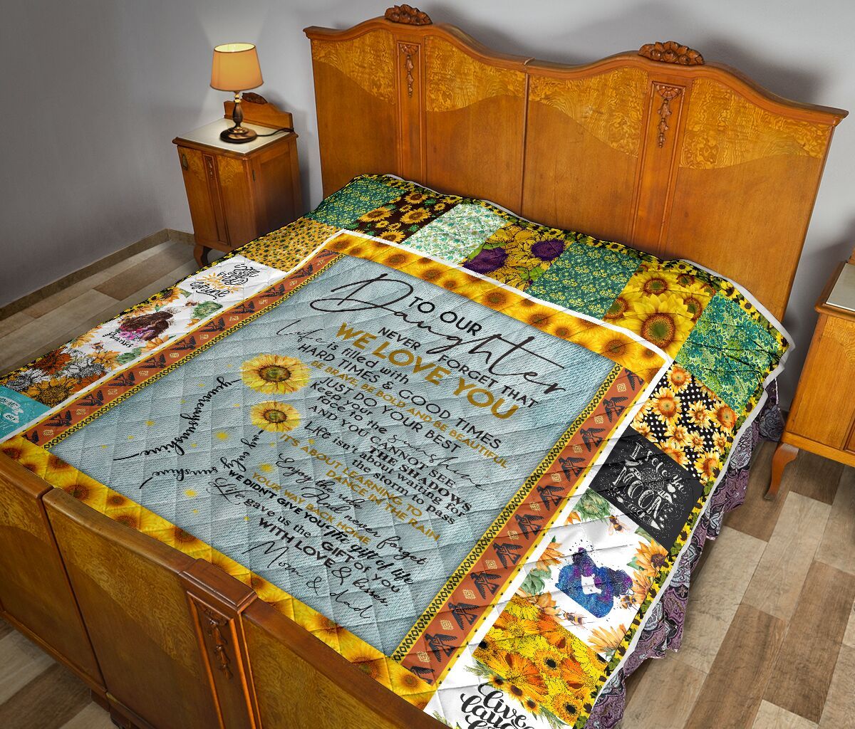 Mom And Dad To Daughter Quilt Blanket DHC02011002DD