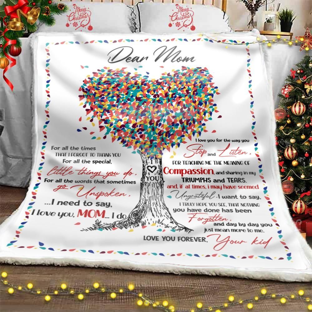 Mom Compassion Sherpa Fleece Blanket