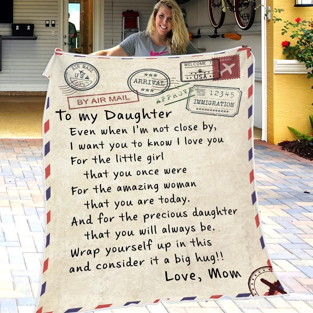 Mom Gift For Daughter I Want You To Know I Love You Fleece Blanket