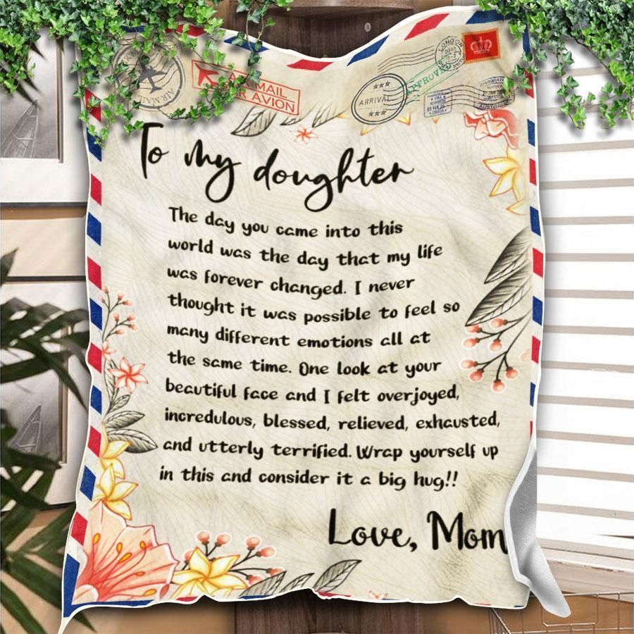 Mom Gift For Daughter My Life Was Forever Changed Fleece Blanket