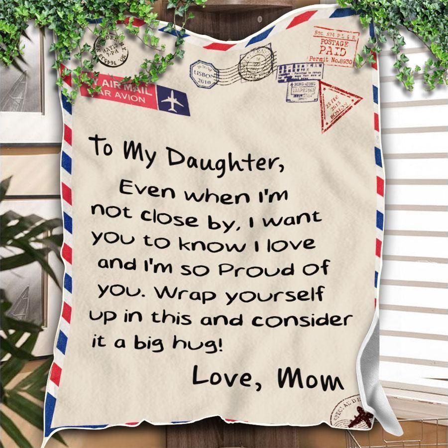 Mom Gift For Son I’m So Proud Of You Fleece Blanket