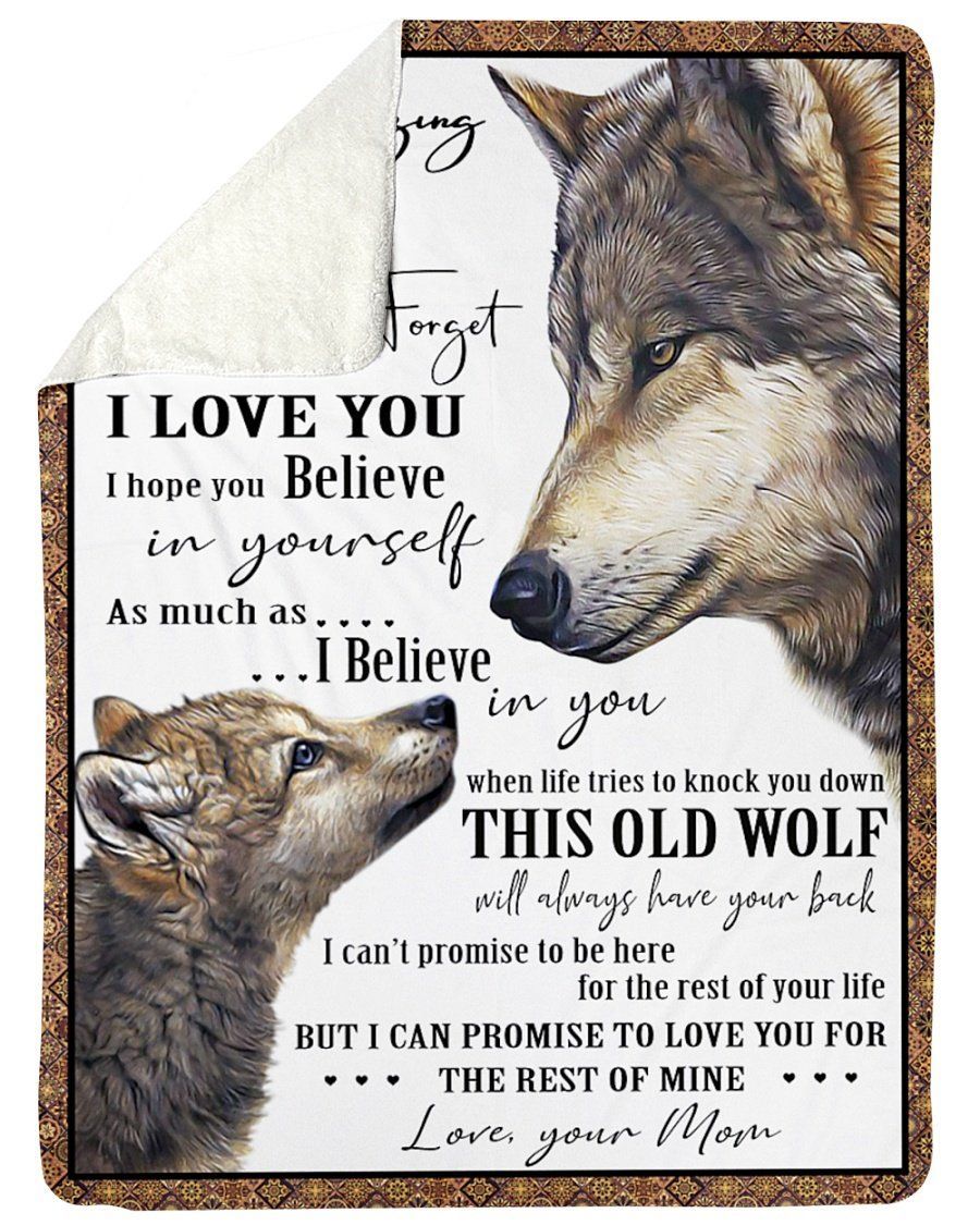 Mom Gift For Son Never Forget How Much I Love You Fleece Blanket Sherpa Blanket