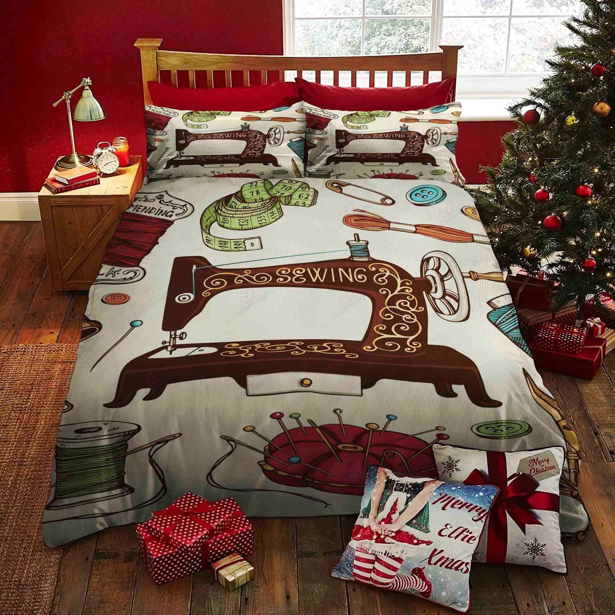 Mom’s Sewing Printed Bedding Set