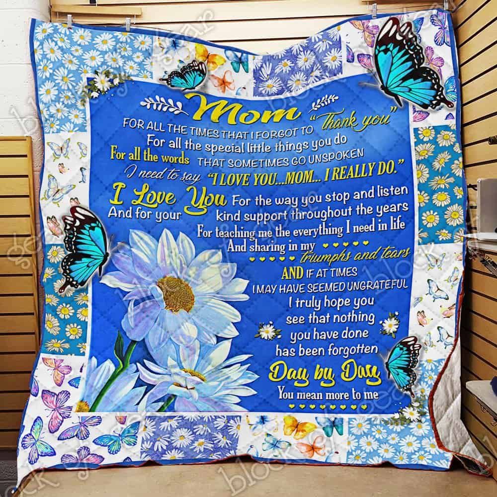 Mom Thank You And I Love You GS-CL-NT2810 Quilt Balnket