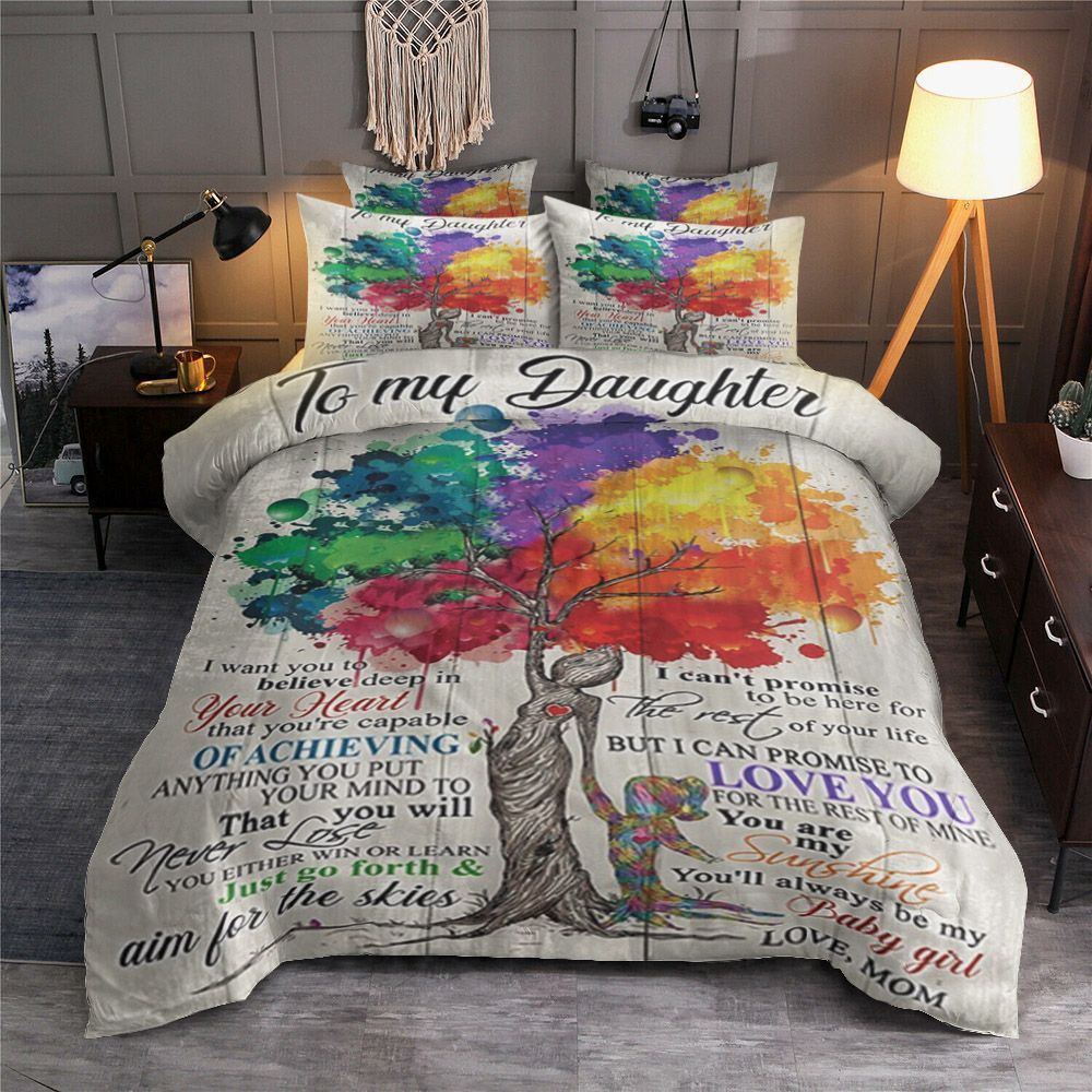 Mom To Daughter Bedding Set