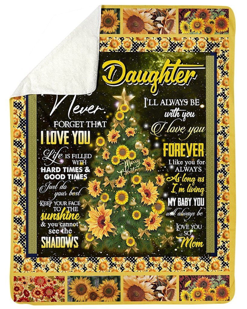 Mom To Daughter Sherpa Fleece Blanket