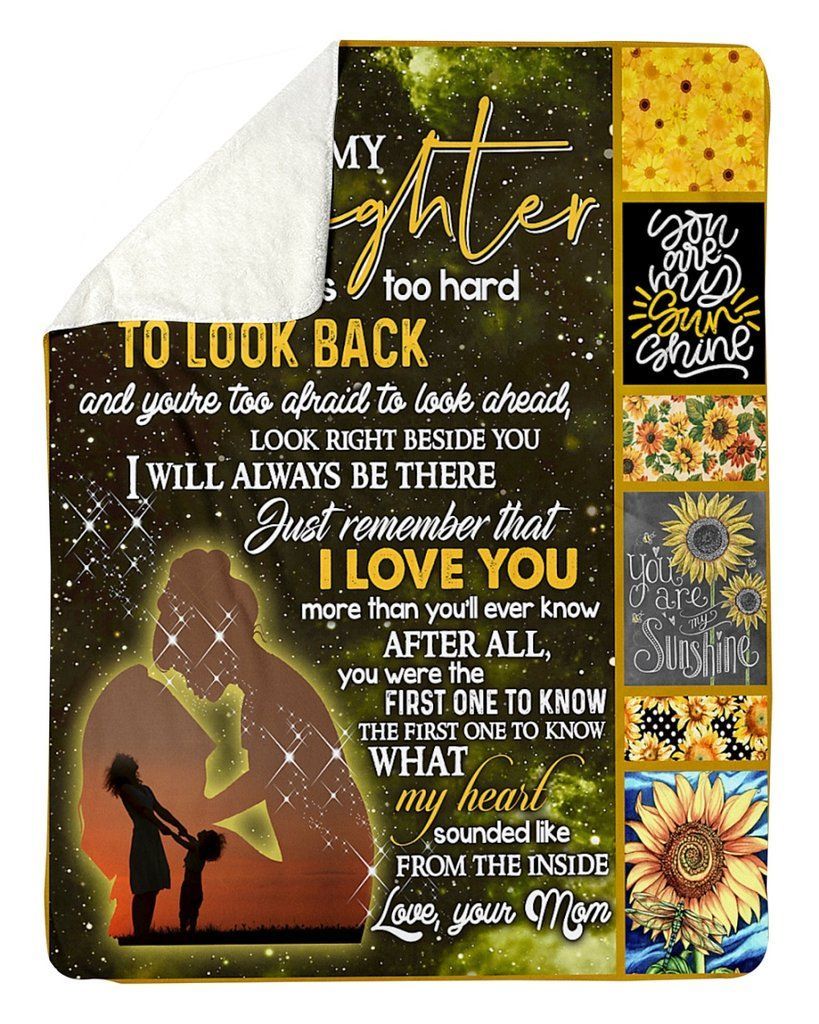 Mom To Daughter Sherpa Fleece Blanket