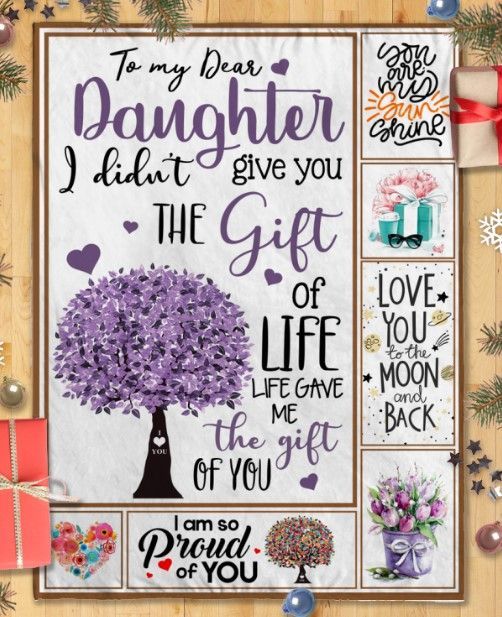 Mom To Daughter Sherpa Fleece Blanket