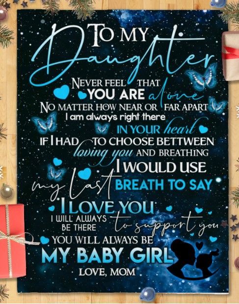 Mom To Daughter Sherpa Fleece Blanket