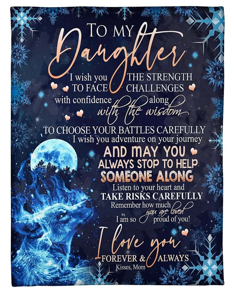 Mom To Daughter Fleece Blanket