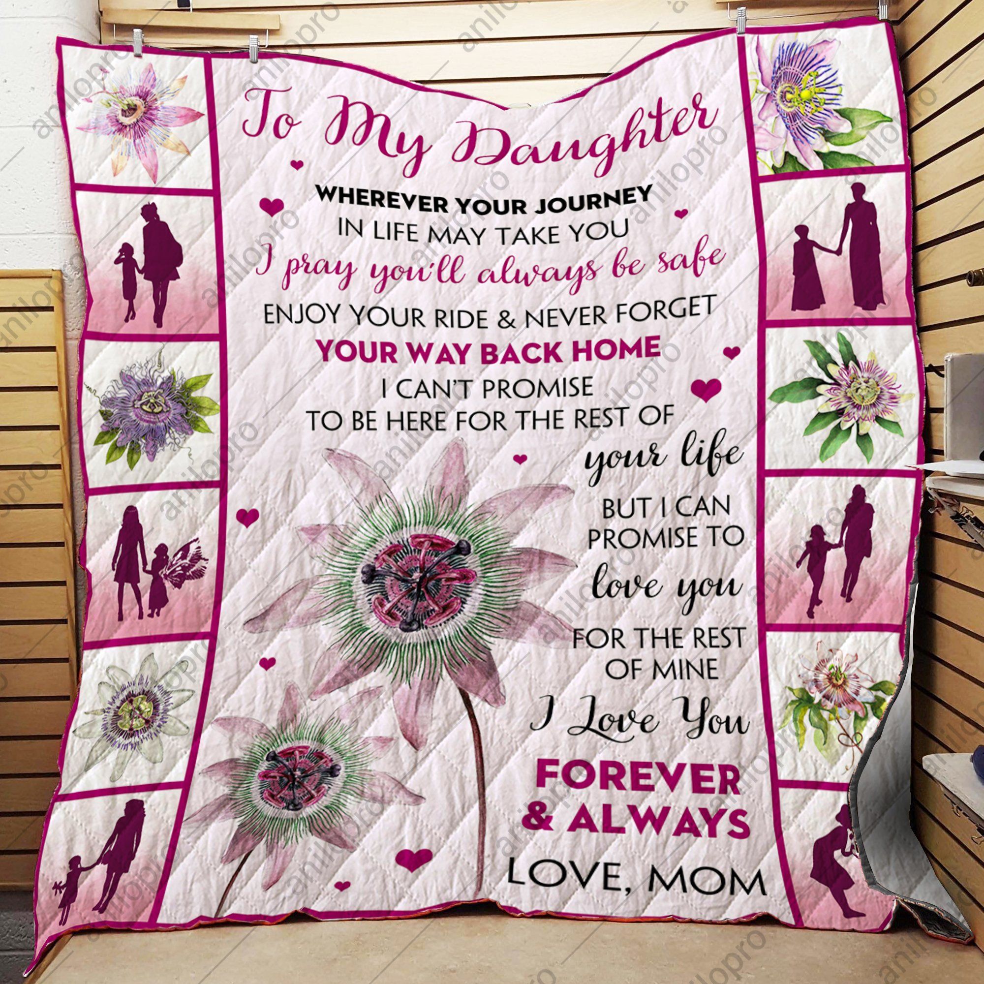 Mom To Daughter Forever  Always Quilt Blanket DHC04012069TD