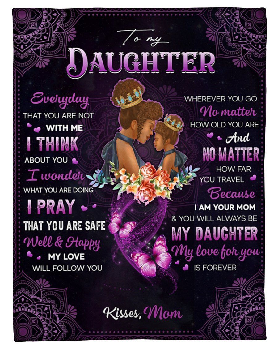 Mom To Daughter I Pray That You’re Safe Fleece Blanket Fleece Blanket