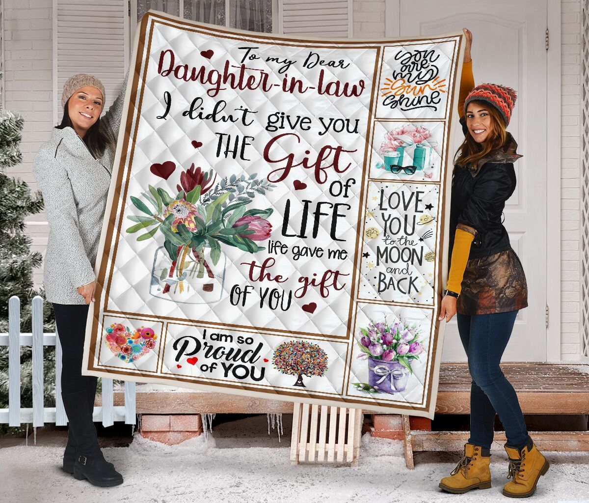Mom To Daughter In Law GS-CL-NT1307 Quilt Blanket