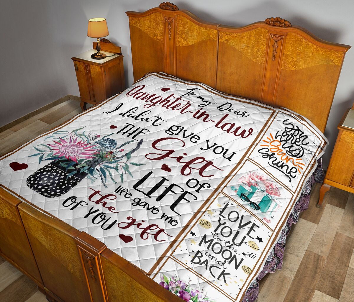 Mom To Daughter In Law Quilt Blanket DHC02011009DD
